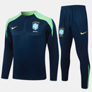 Conjunto Seleção Brasileira 2024/25 Treino - Azul e Verde